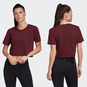 Adidas x Universal Standard Cropped Mesh Tee